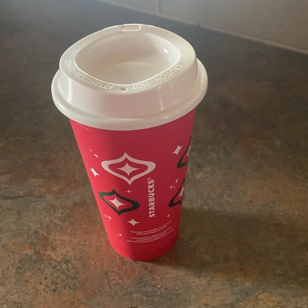 Starbucks bright red